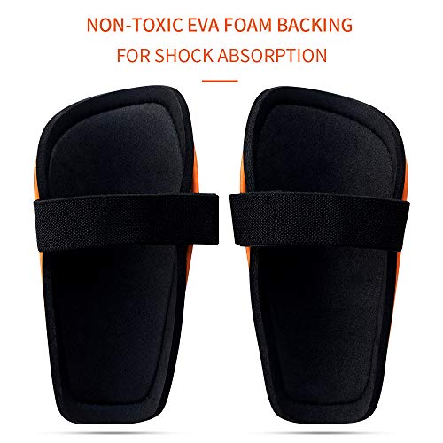 PORTHOLIC Kids Soccer Shin Guards, Kids Soccer Shin Protective Pads Board Comfortable Lightweight and Breathable for 4-9 Years Old Boys Girls Children Toddler (XS,Pair) - Thumbnail 4
