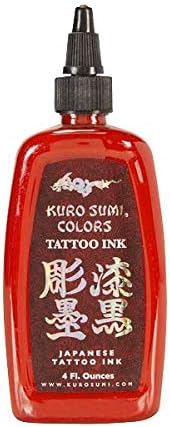 Kuro Sumi Tattoo Ink, Chi red, 1 Fluid Ounce