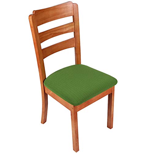 image for smiry Stretch Spandex Jacquard Dining Room Chair Seat Covers, Removabl