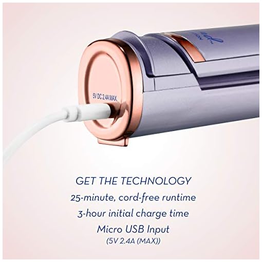 Conair Unbound Cordless Titanium 1" Flat Iron - The First High Performance Cordless, Rechargeable Flat Iron for Sleek & Straight Styles Anytime, Anywhere