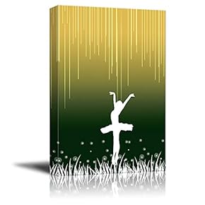 Canvas Wall Art Scenery Under The Starry Night Pictures Home Wall Decorations for Bedroom Living Room Paintings Canvas Prints Framed - 12x18 inches