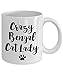 Bengal Cat Mug – Crazy Cat Lady – Funny Cat Lover Coffee Cup Gift, 11 oz.