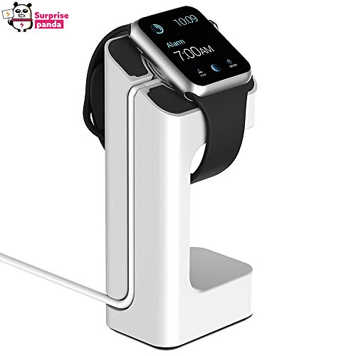 Surprise Panda (TM) - Apple Watch Stand , Apple Watch Charging Stand Charging Dock [Charging Cable & Watch Case & Watch NOT INCLUDED] Comfortable viewing Quick connection Station Dock Platform Charger Holder for Both 38mm&42mm All Models (White)