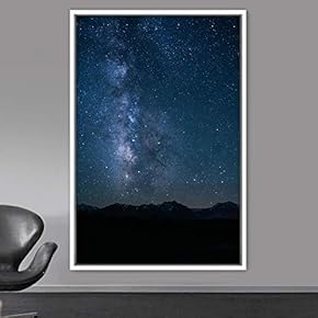 signwin Framed Canvas Wall Art Night View Landscape...