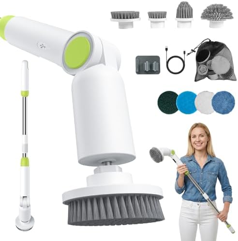 Brosse Nettoyage Electrique 5000mAh étanche IPX7 Brosse Rotative