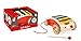 Janod Tattoo Red Xylo Roller Xylophone Pull Toy - Ages 18 Months + - J05380