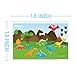 Disposable Stick-on Placemats 40 Pack for Baby & Kids Table Topper Disposable, Toddler Placemats in Reusable Pouch 12