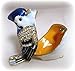 Baby Blue Jay Figurine Box - Swarovski Crystals, Trinket, Keepsake, Jewelry Box