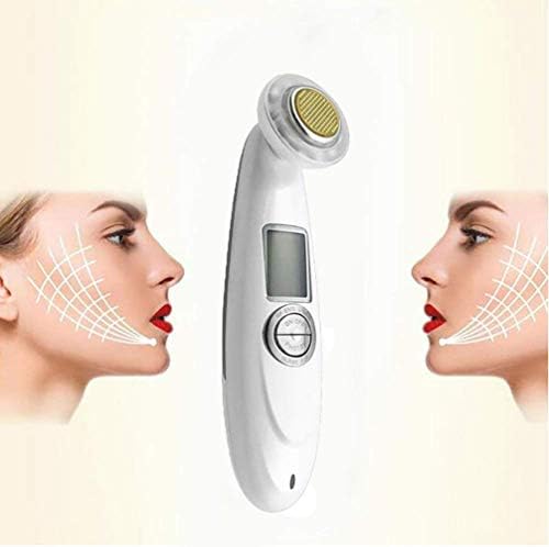 Ultrasonic RF Hot And Cold Anti-Wrinkle Firming Beauty Micro Current Facial Massager Handheld LED Sound Wave Photon Acne Treatment