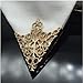 1pair Brooches Men's Suits And Accessories The Golden Palace Retro Hollow Pattern Shirt Collar Brooch Buckle Angle Triangle