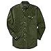 Beretta Men's Featherlight Cotton Signature Long Sleeve Shooting Shirt, Green, Medium