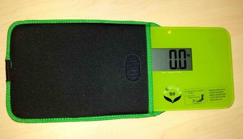 NewlineNY Travel Protection Sleeve for Super Mini 600 Series SBB0638SM Series Bathroom Scales (Case only, no Scale), NY-SMS-S001-BG Black with Green Edges - Thumbnail 6