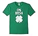 Mens 0% Irish Vintage St. Patrick Day T Shirt Large Kelly Green