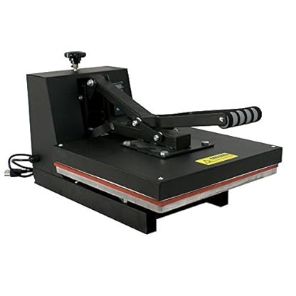 ZENY 15" x 15" Sublimation Heat Transfer Press Machine - Clamshell for T-Shirt, Black (#04)