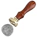 Ginkgo Leaf Wax Seal Stamp, Mornajina Botanical Brass Head Wooden Handle Removable Sealing Stamp for Wedding Invitation Seals