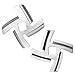 iVict 2 Pack Stainless Steel Knife Cutter Meat Grinder Blade Cutter Replacement for Size 5 Electric Meat Grinder/Stand Mixer Machinery Parts