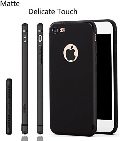 iPhone 7 Case,Asben Ultra-thin Matte Anti Fall Protective Soft-shell Enhanced Grip Case for iPhone 7 - Matte Black