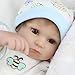 CHAREX Reborn Baby Dolls 16 Inch Lifelike Vinyl Weighted Reborn Baby Doll with Cloth Body Huggable Soft Body Toy