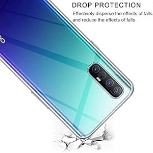 Young & Min Cover per Oppo Find X2 Neo 5G + Pellicola Vetro Temperato, Custodia Sottile Silicone TPU Bumper Case Antiurto Antigraffi Case Cover per Oppo Find X2 Neo 5G - immagine 3