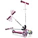 Globber 3 Wheel Folding Scooter with LED Lights (Pink)