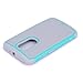 Moto X (2nd Gen) Case, LK [Shock Absorption] Hybrid Dual Layer Armor Defender Protective Case Cover for Motorola Moto X 2nd Generation (Mint)