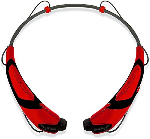 BT-XHbs760DK_Red black Wireless Bluetooth Headset Neckband Style Headphone