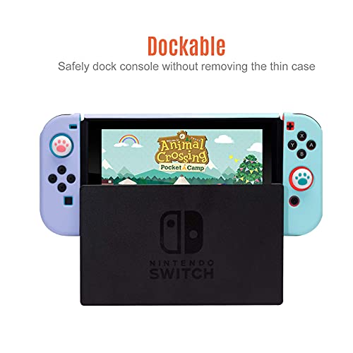 Teyomi Case for Nintendo Switch with 2 Pcs Thumb Grips