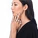 BERRICLE Rhodium Plated Sterling Silver Emerald Cut Cubic Zirconia CZ 3-Stone Engagement Ring