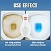 Haphome 1554 New Generation Toilet Bowl Cleaner！Natural Antibacterial Disinfectant Scrub-Free Automatic Bathroom and Tank Cleaning System Bleach, m, White
