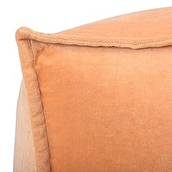 Main + Mesa Square Velvet Pouf