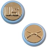Vanguard Army Enlisted Infantry Lapel Disc Set: Blue, Small