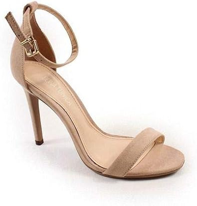 salto alto fino bege