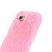 AiKeDuo for iPhone 7/8 4.7 Inch Case, Handmade Bling Crystal Rhinestone Case Cover for iPhone 7 Fur Case Warm Case (Pink)