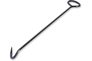 lesolar Tools Original Manhole Hook Tool 36 Inch Single Hook,Manhole Cover Lifter, Lift Manhole Covers & Storm Drain Cover, Rigid Steel Tool Hook for Moving
