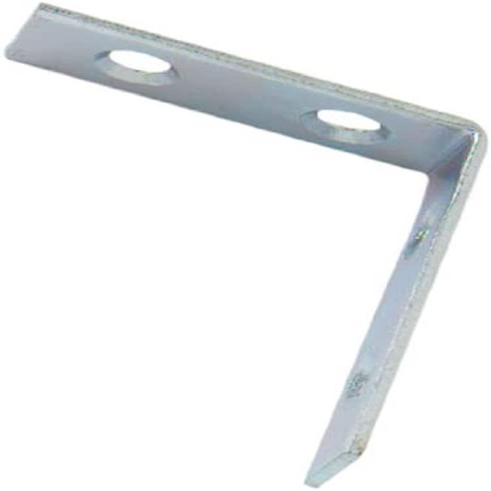 Merriway® BH01166 (4 Pcs) Bright Zinc Plated Corner Braces Brackets Plates, 125 mm (5 inch) - Pack of 4 Pieces