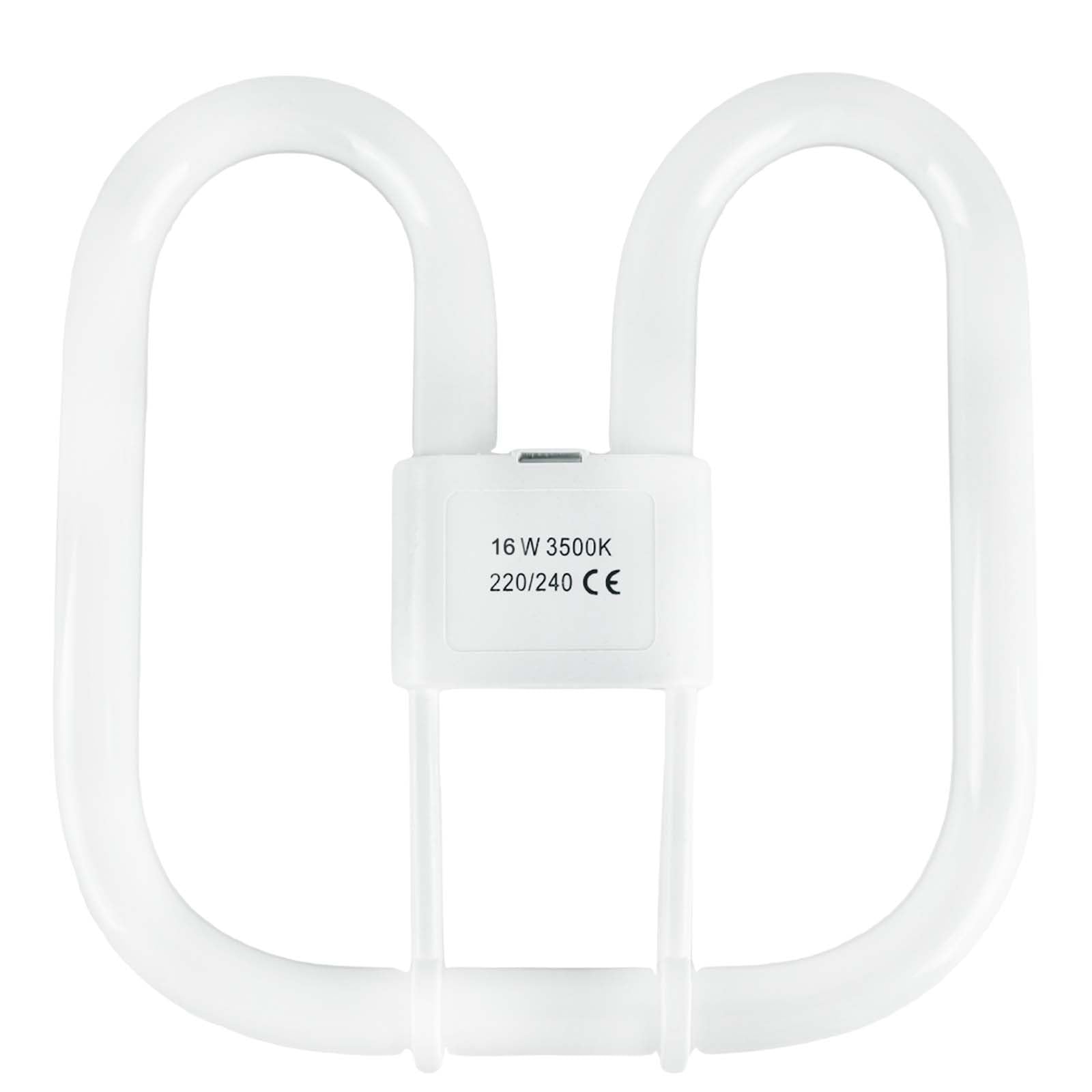 16W GR10Q Compact Fluorescent Lamp，4 Pin Light Bulbs Warm White 3500K Non-Dimmable，950LM，AC 230V，Recessed Ceiling Light，Energy Saving Light Bulbs，Pack of 1.