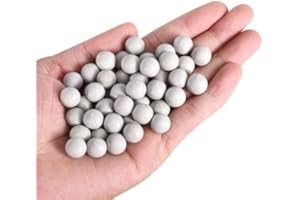ZOYOPRECISION ZOYO Precision Slingshot Ammo - 1/2 Inch (12-13mm) Hard Clay Balls for Target Practice, Hunting, and Natural Biodegradable Sling Shot Ball - 1000 pcs (Off-White)