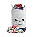 Fawn Hill Co Bunny Laundry Hamper Basket for Baby Nursery or Toddler Room | Collapsable Storage Tote Organizer with Durable Handles for Clothes, Kids Toys, Dirty Laundry | Modern Decor (Black & White)