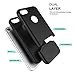 iPhone 7 Case, TOTU Heavy Duty Rubber Interior Scratch Protection Matte Finished Hard Cover Rugged Slim Dual Layer Protective Case for Apple iPhone 7 New Sliding Design Black