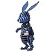 Paper Maker DIY Easter Bunny Decoration 3D Puzzle Rabbit Model Toys for Kids (Blue)