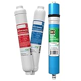 Aquatic Life RO Buddie Filter Cartridge Value Pack, 50-GPD Membrane PLUS Sediment Pre-Filter & Carbon Block Replacement Filter Cartridges (TFC, S, C)