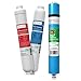 AQUATICLIFE Inline RO Buddie Replacement Cartridges - Includes Carbon Block Filter, Sediment Cartridge and 50 GPD Membrane for RO/RODI Reverse Osmosis Deionization Water Filter System Units