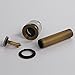Beelee Antique Brass Pop Up Sink Drainer with overflow
