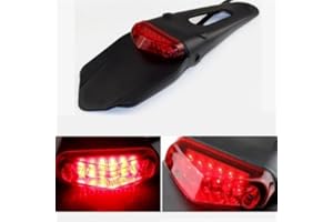 TASWK Rear Fender LED Brake Red Tail Light for SHARKS Dirt Bike Motocross XR CRF KLX Enduro EXC