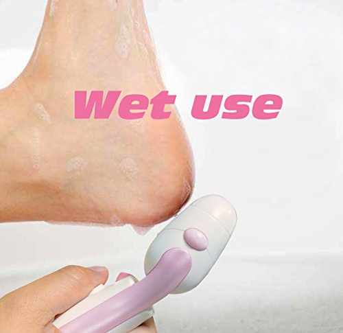 Electric Callus Remover - PRITECH Electronic Pedicure Tools, Professional Wet and Dry Rechargeable Foot File Removes Dead, Hard, Cracked Skin With Fine & Rough Roller and Protective Cover - Thumbnail 7