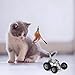 SlowTon Remote Cat Feather Toy, Mouse Shape Interactive Moving Automatic Robotic Rat Sound Chaser Prank Car for Kitten Stimulate Cat Hunting Instincts Funny Gifts for Pet (No Battery Included)