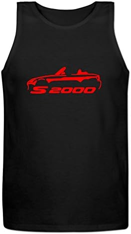 DreamFanta Men's Cotton Honda s2000 Tank top M Black