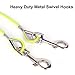 【90 Day Guarantee】 Dog Tie Out Cable for Dogs Pets - Heavy Duty Dog Tether Run Cable Leads for Yard Camping Outdoor for Small Medium Large All Dogs, Yellow Green 10ft