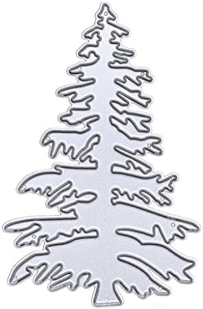 ONcemoRE Metal Christmas Tree Cutting Dies Stencil Scrapbook DIY Album Craft Craft Gift