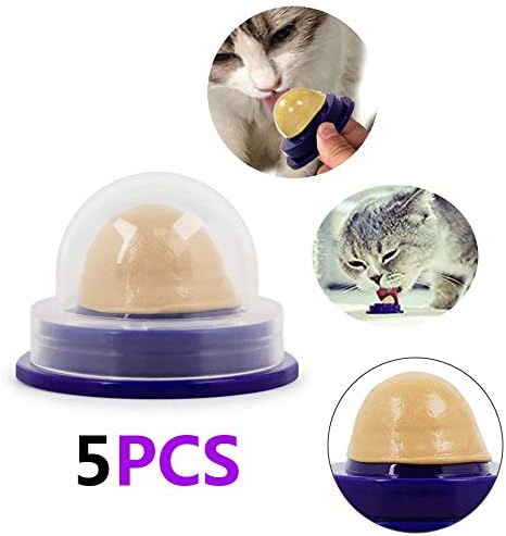 VIMOER Cat Snacks Licking Sugar,Healthy Catnip Nutrition Gel Energy Ball With Various Trace Elements Add Energy for Cat